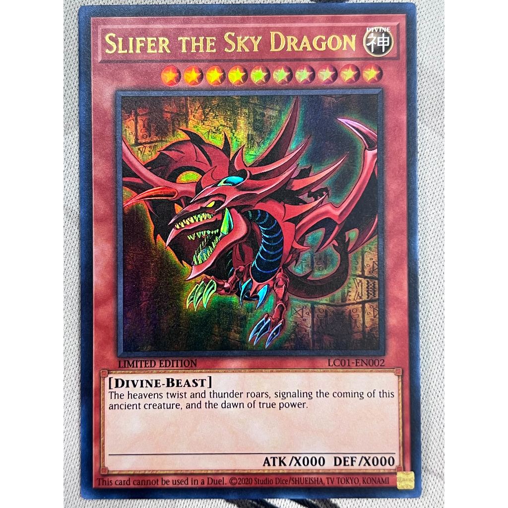 [YGO Edision] Thẻ bài Yugioh: Slifer the Sky Dragon | LC01 Ultra US