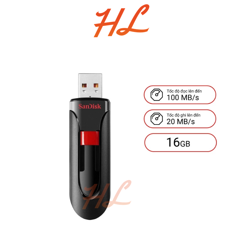 Usb 16Gb Sandisk Cruzer Glide CZ60 Chính Hãng - Bh 3 Tháng | Usb Sandisk Cz600 - Hưng Long PC