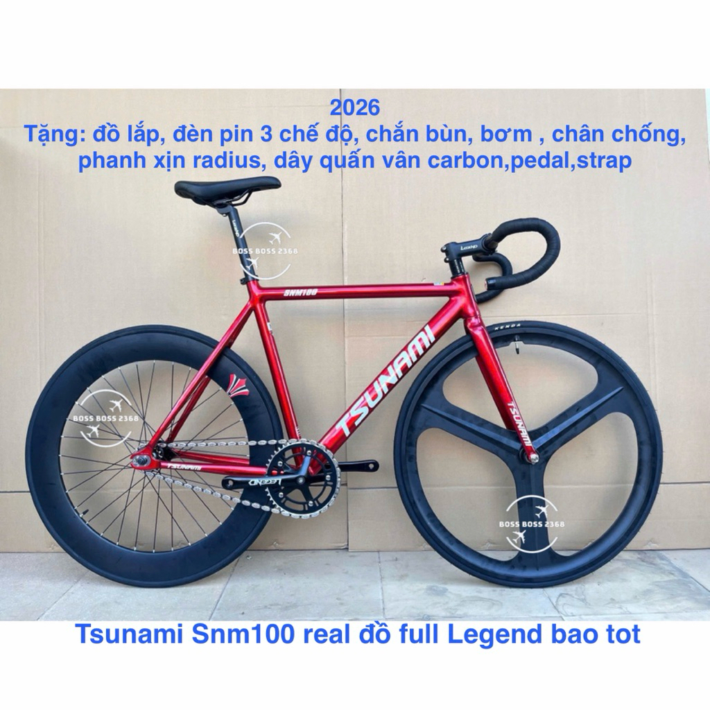 xe fixed gear Tsunami snm100 real đồ full Legend