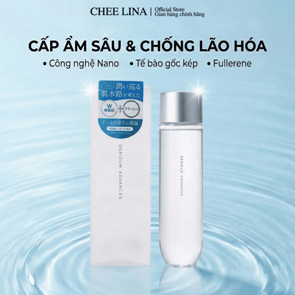 Nước Thần Trắng Da Derizum Advanced Deep Moist Lotion Dưỡng Ẩm Sâu Phục Hồi Da 140ml | Chee Lina Off