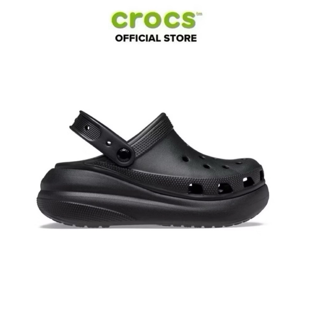 [ CHÍNH HÃNG ] GIÀY CLOG UNISEX CROCS CRUSH CLASSIC - BLACK