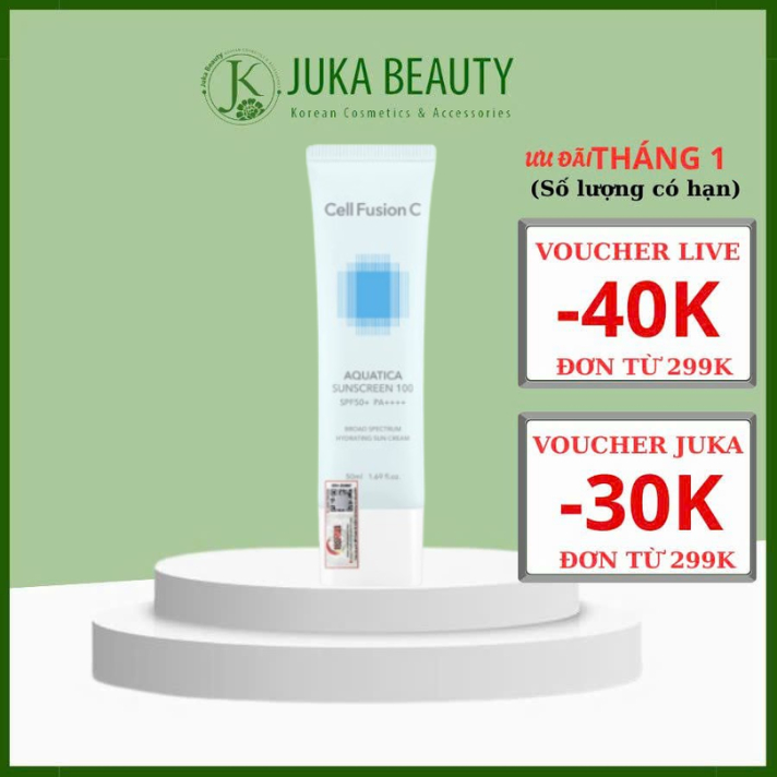 Kem chống nắng Cell Fusion C Aquatica Sunscreen 100 SPF50+ PA++++