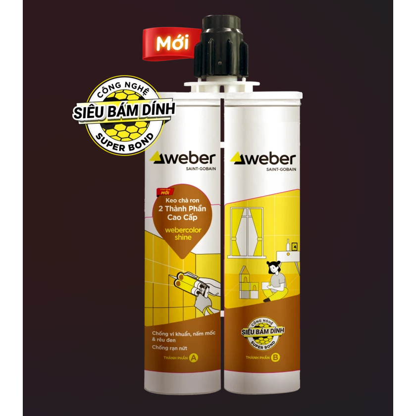 Keo chà ron epoxy 2 thành phần cao cấp Weber