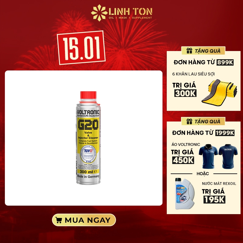 Phụ gia vệ sinh hệ thống xăng Voltronic G20 Valve and Injector Cleaner