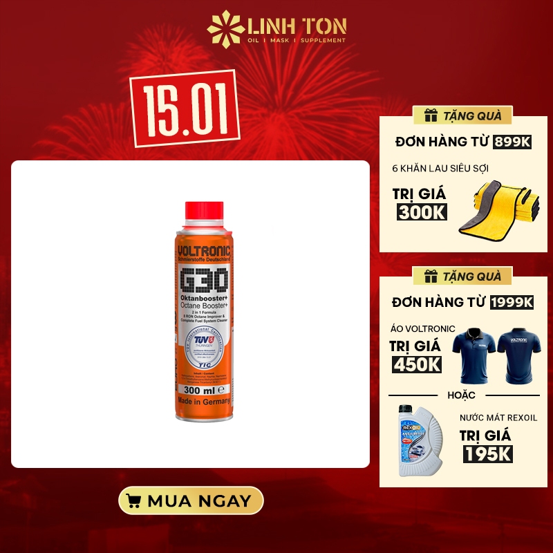 Phụ gia xăng Voltronic G30 Octane Booster+