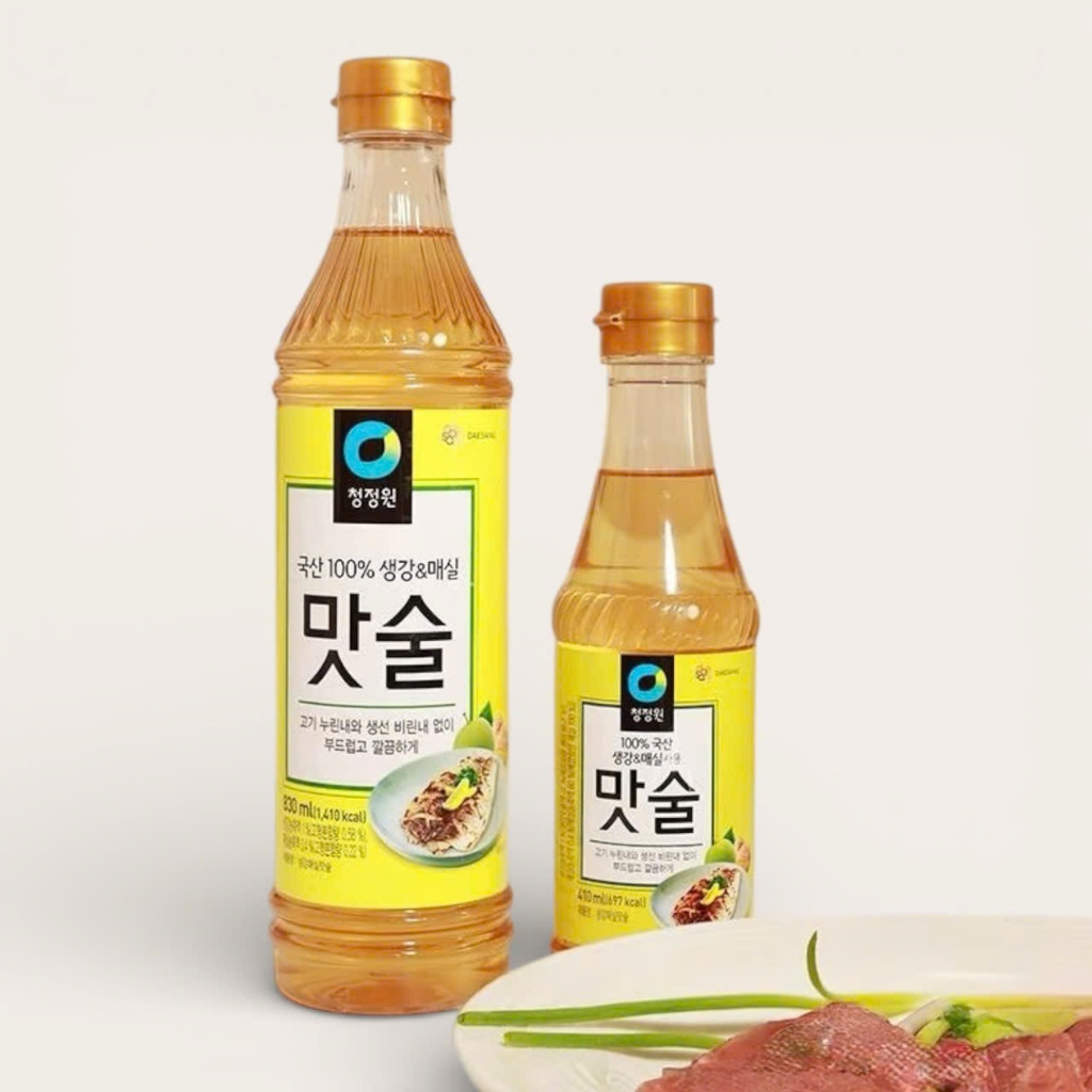 Rượu Nấu Ăn Chiết Xuất Mơ Gừng Hàn Quốc Chai 410ml