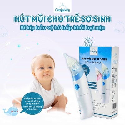 Máy Hút Mũi Tự Động Comfybaby Cho Trẻ Sơ Sinh – Lực Hút Dịu Nhẹ, An Toàn Niêm Mạc Mũi CF718