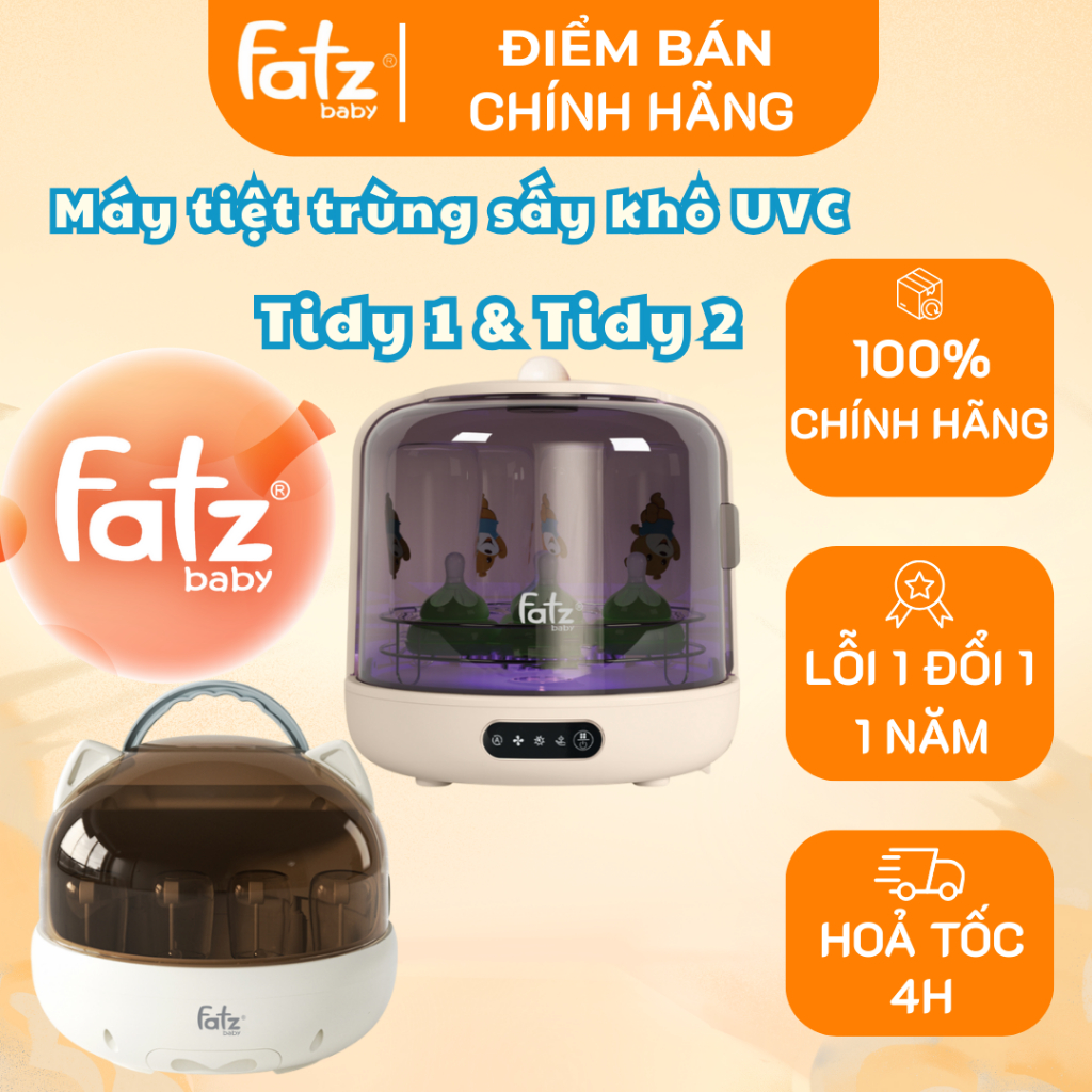 Fatz Baby Chính Hãng - MÁY ÚP BÌNH SỮA UVC FATZ BABY TIDY 1 VÀ TIDY 2