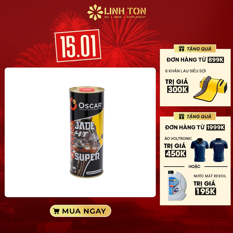 Nhớt nhập khẩu tổng hợp xe số và công tay Oscar Jade 4T Super 10w40