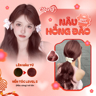 Thuốc Nhuộm Tóc Màu NÂU HỒNG ĐÀO Không Tẩy | Chenglovehair, Chenglovehairs