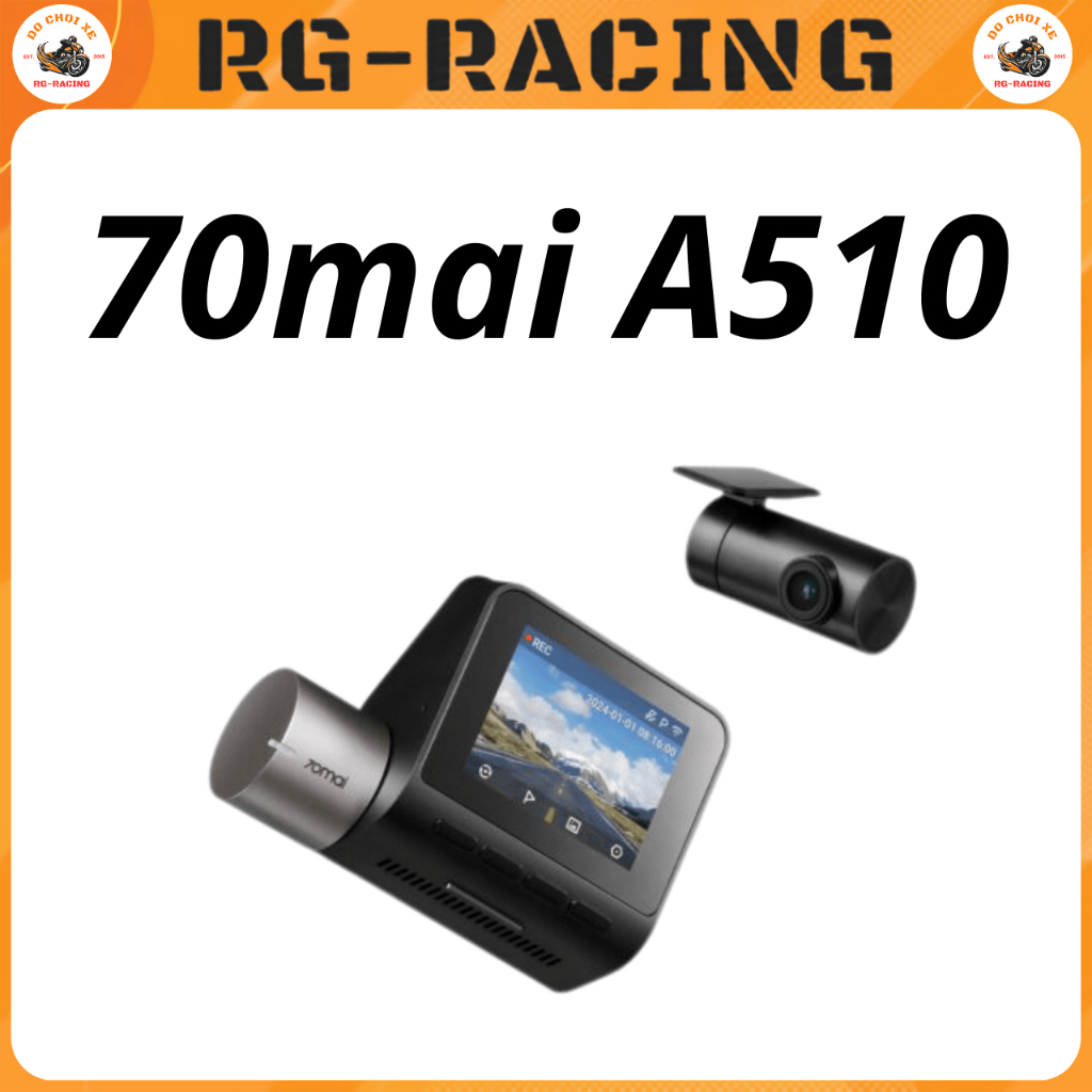 Camera Hành Trình 70mai A510 3K 1944P Sony Starvis 2 HDR GPS ADAS Trước Sau