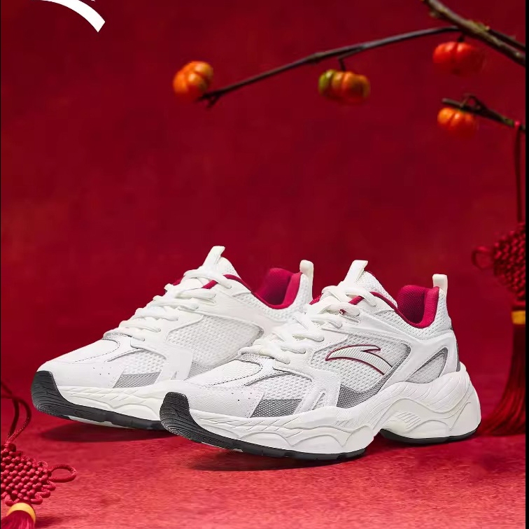 [+5cm] Anta Nữ Giày sneakers thời trang thể thao Casual Shoes Women's New Year đế cao 5cm 1226A8818
