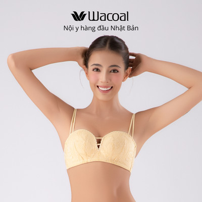Áo lót Wacoal Trendy bra IOB1306 không gọng nâng nhẹ mút ~ 1.5cm dây vai mảnh cố định smart size