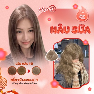 Thuốc Nhuộm Tóc Màu NÂU SỮA, NÂU TRÀ SỮA Không Tẩy | Chenglovehair, Chenglovehairs