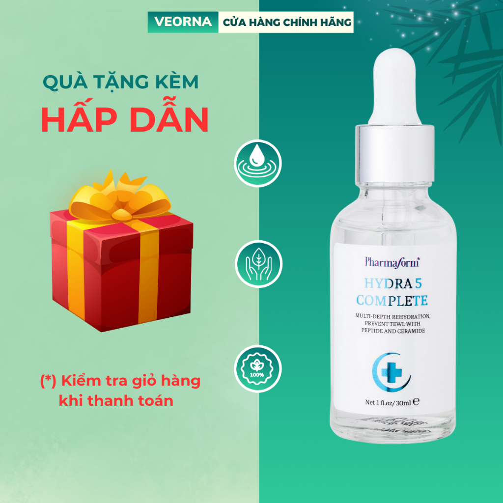 Tinh Chất Dưỡng Ẩm, Phục Hồi Da Nhạy Cảm, Tổn Thương Pharmaform Hydra 5 Complete Serum