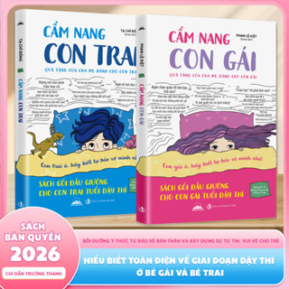 Sách - Combo 2 Quyển: Cẩm Nang Con Trai & Cẩm Nang Con Gái - Sách Gối Đầu Giường Cho Con Trai, Con Gái Tuổi Dậy Thì
