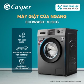 [Shopee - Lắp đặt 0Đ HN HCM] Máy giặt cửa ngang Casper Inverter 10.5KG WF-105VG5 - Chính hãng - Bảo hành 2 năm