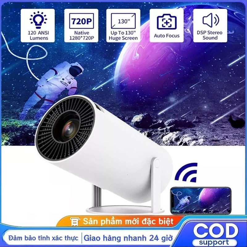 Máy chiếu mini HY300 Pro 4K bluetooth Full HDMI Android11.0 projector WiFi6 1080P máy chiếu phim Net