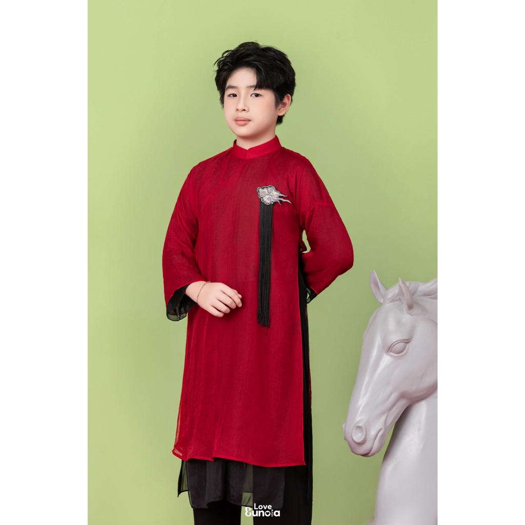 Áo dài bé trai 2 lớp - Eunoia By An