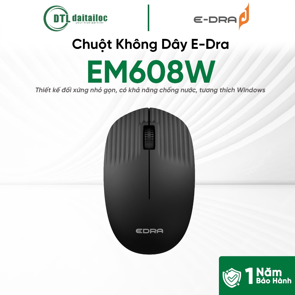 Chuột Gaming không dây EDRA EM608W | Chính hãng | Bảo hành 12 tháng