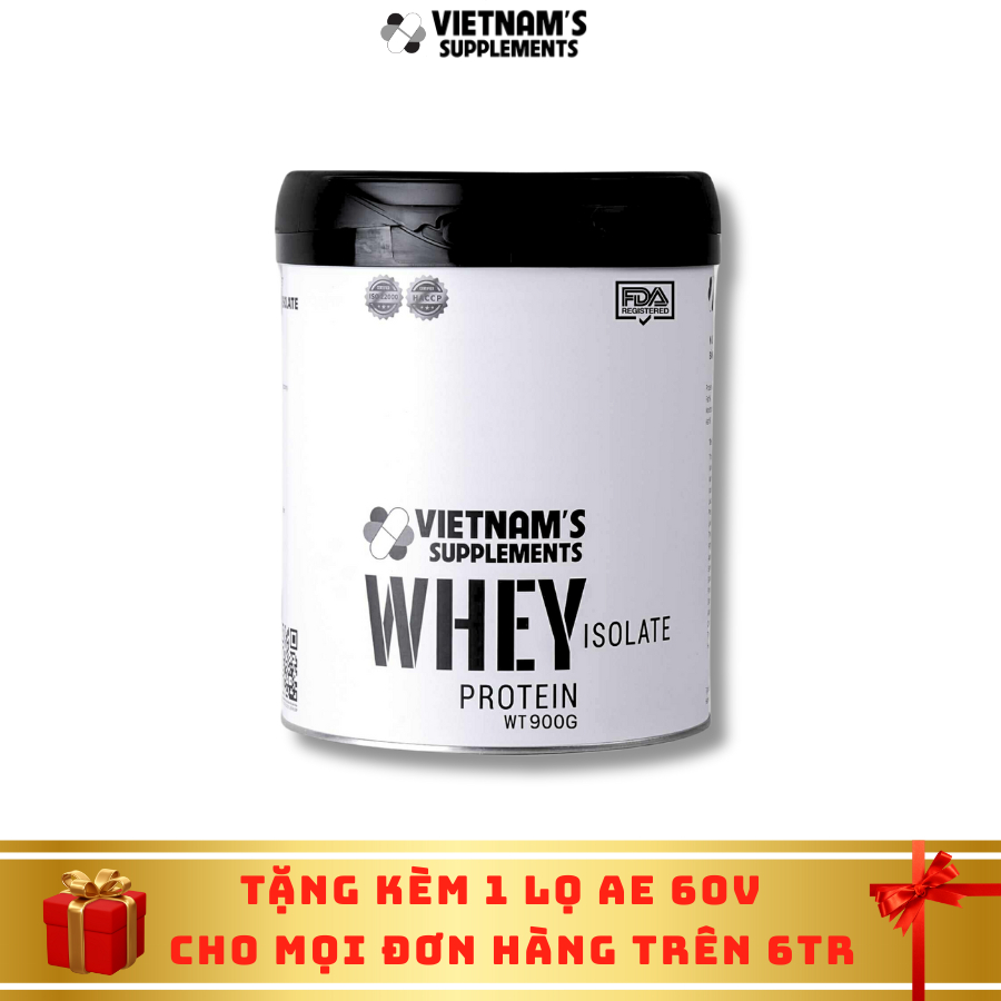 Bột Whey Protein Isolate bổ sung protein 900g - Vietnam's Supplements