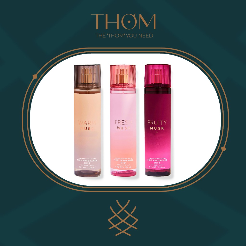 FRUITY MUSK | FRESH MUSK | WARM MUSK | Xịt Thơm Toàn Thân