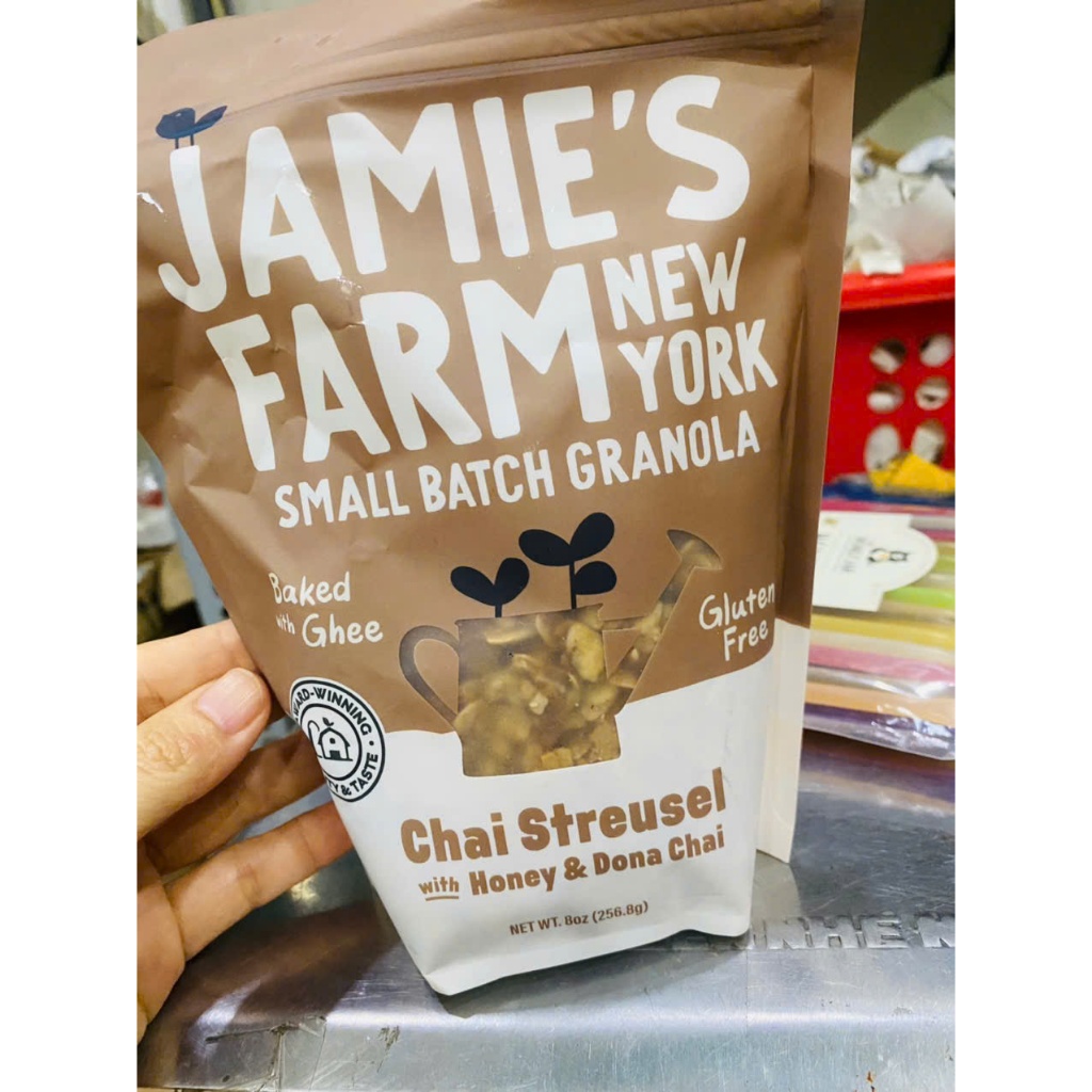 Ngũ cốc hữu cơ Jamie's Farm New York vị trà chai và mật ong 256g