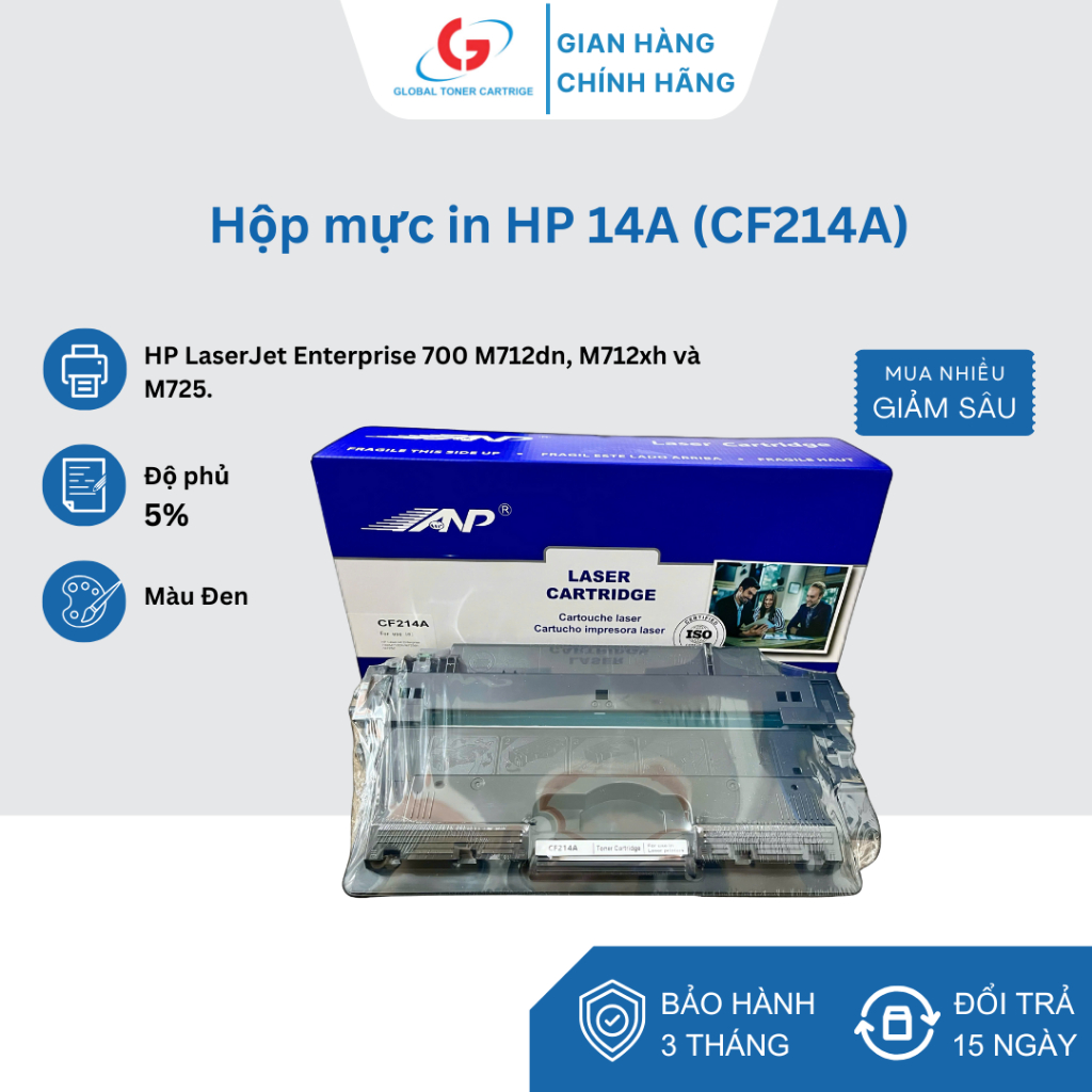 MỰC IN ĐỨC QUÝ - HỘP MỰC A3 14A (CF214A) – CHUYÊN MÁY IN KHỔ A3
