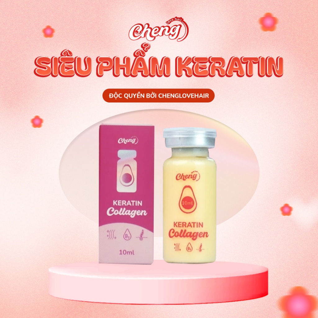KERATIN COLLAGEN CHENGLOVEHAIR - Hỗ trợ phục hồi tóc nát, hư tổn, giảm xót khi nhuộm tóc
