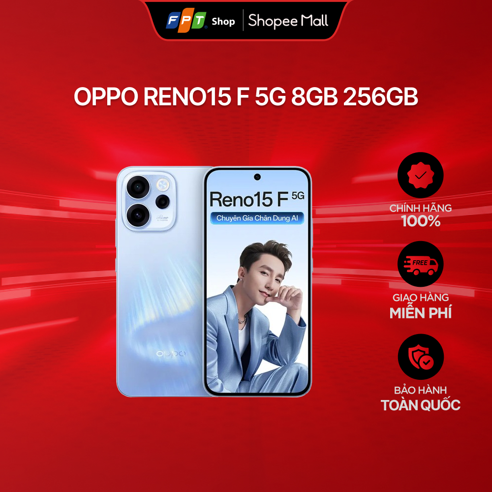 [Chỉ GH tận nơi] Điện thoại OPPO Reno15 F 5G 8GB 256GB CPH2801