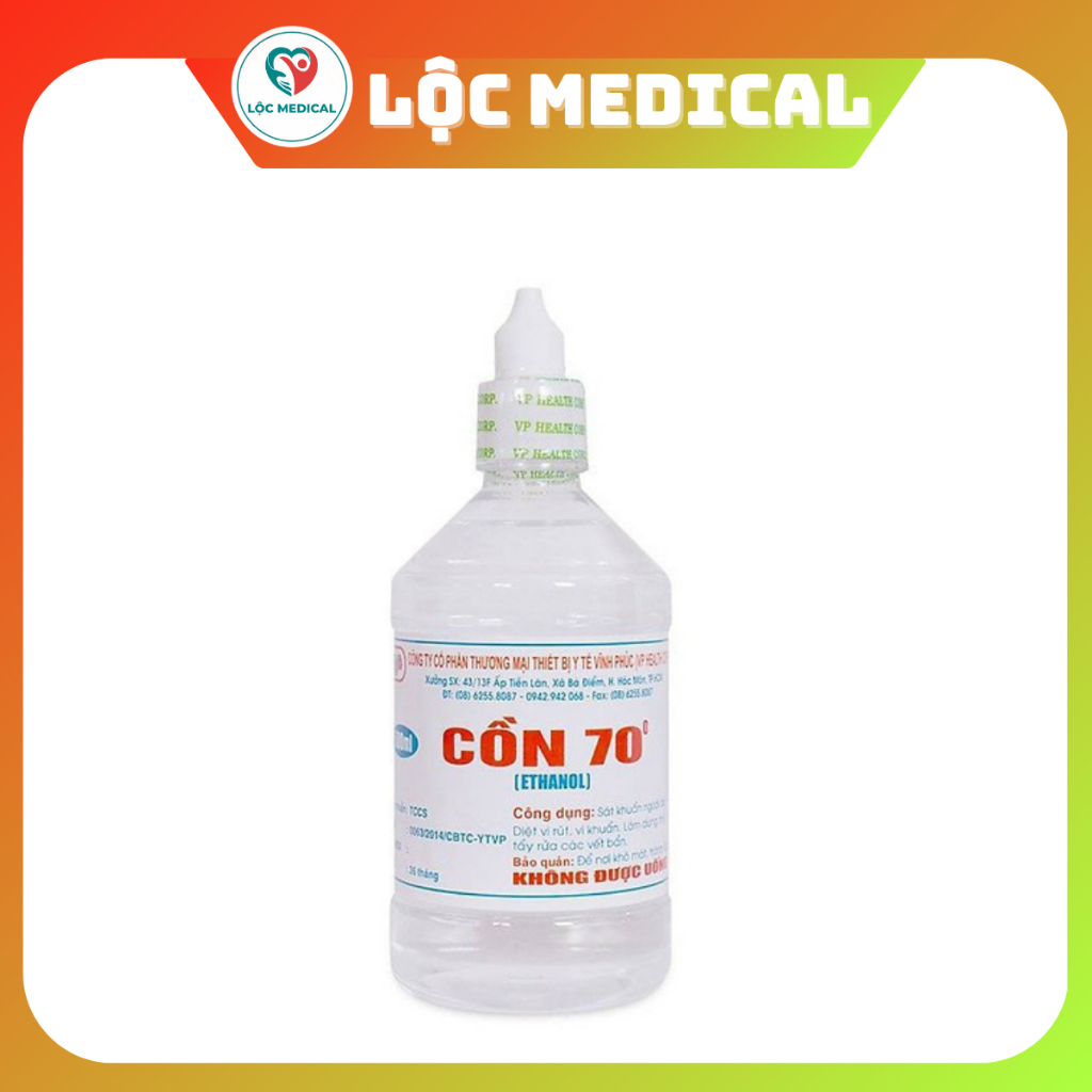Chai 500ml Cồn 70 Độ Vĩnh Phúc