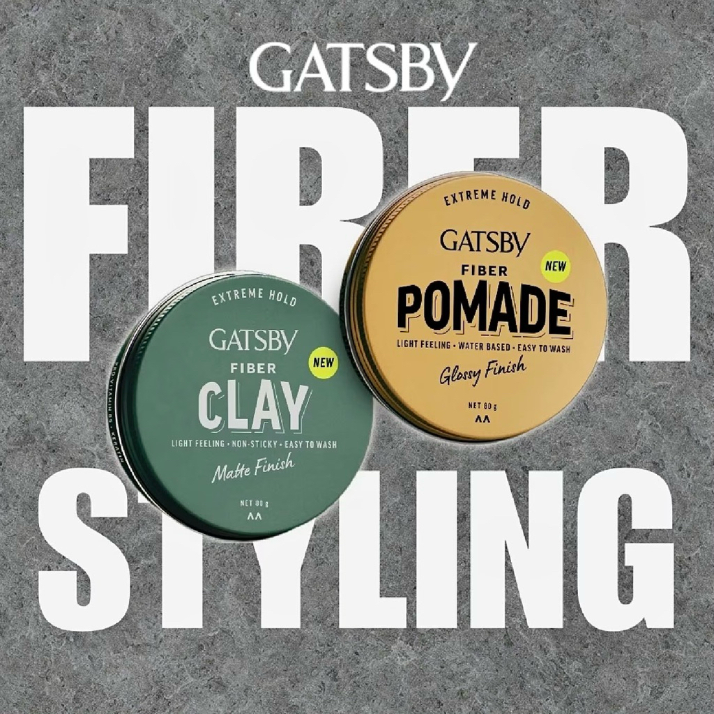 SÁP WAX VUỐT TÓC GATSBY FIBER NẾP SIÊU CỨNG HIỆU ỨNG BÓNG & LÌ TỰ NHIÊN 80GR