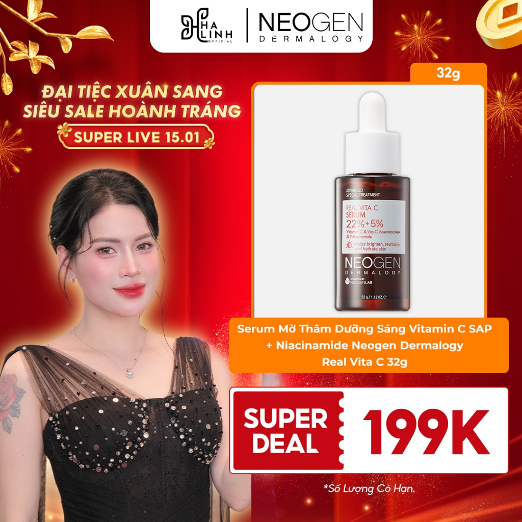 [SPD VHL x NEOGEN] Serum Mờ Thâm Dưỡng Sáng Da Vitamin C SAP + Niacinamide Neogen Dermalogy Real Vit