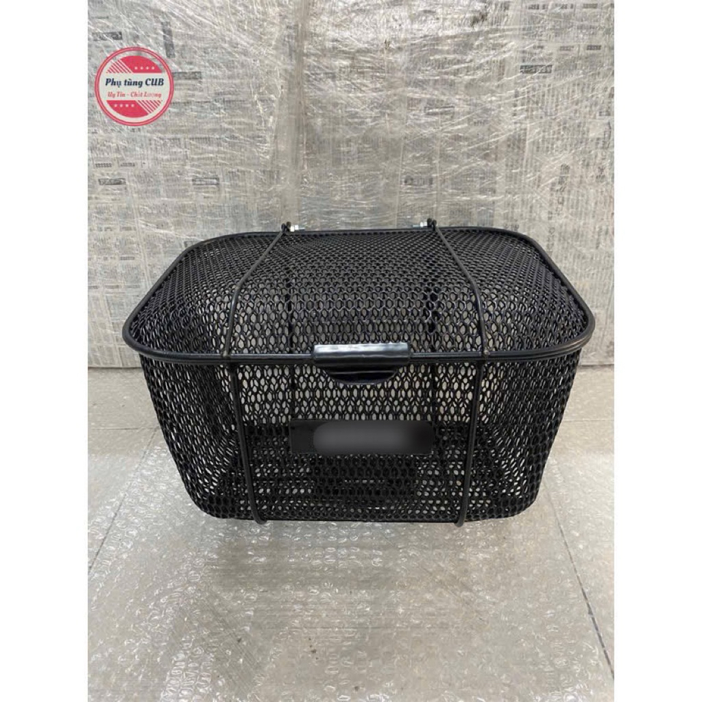 Rổ có nắp xe cub và xe dream ( có bát gắn )