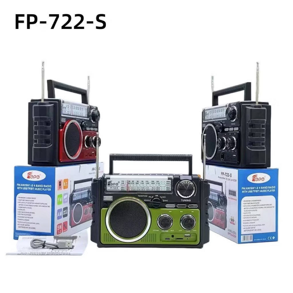 Loa bluetooth Peterhot A107W kèm 2 micro karaoke công dây công suất 30W