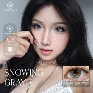 Lens Mắt Kính Áp Tròng Xám Viền Mỏng Snowing Gray 14.5mm_T4-A10