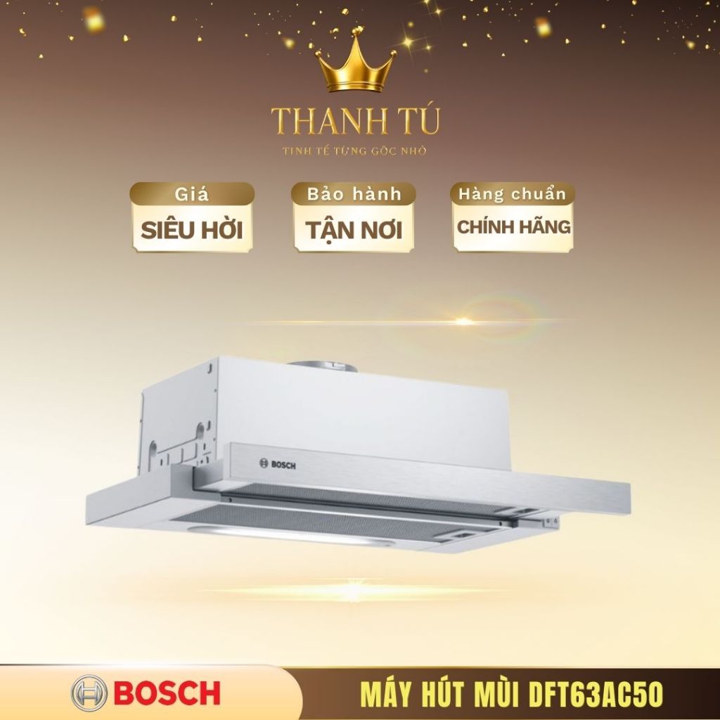 Hút Mùi Âm Tủ Bosch DFT63AC50 Serie 4 – Công Suất Mạnh, Thiết Kế Nhỏ Gọn