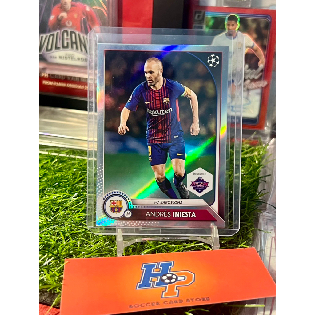 Thẻ bóng đá Andres Iniesta Refactor Topps Shanhai Ruika 2025