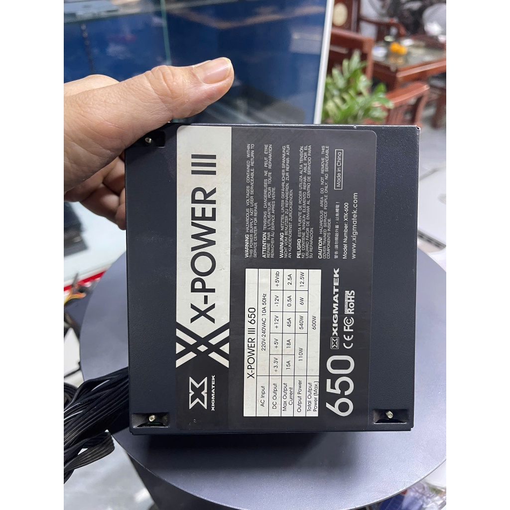 Nguồn Xigmatek 600W X-POWER III X-650 (qsd)