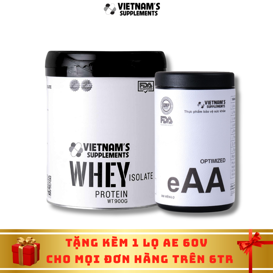 Combo viên uống hỗ trợ kiểm soát cân nặng -Weight Control Combo (Whey 900gr + EAA)