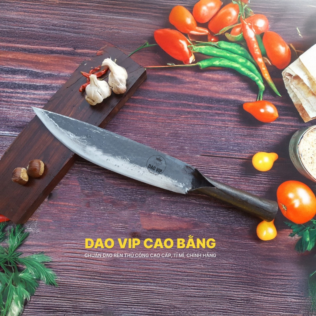 Dao bầu DAO VIP CAO BẰNG S12 dài cán sắt lưỡi dao bằng thép nhíp xe dài 26 cm