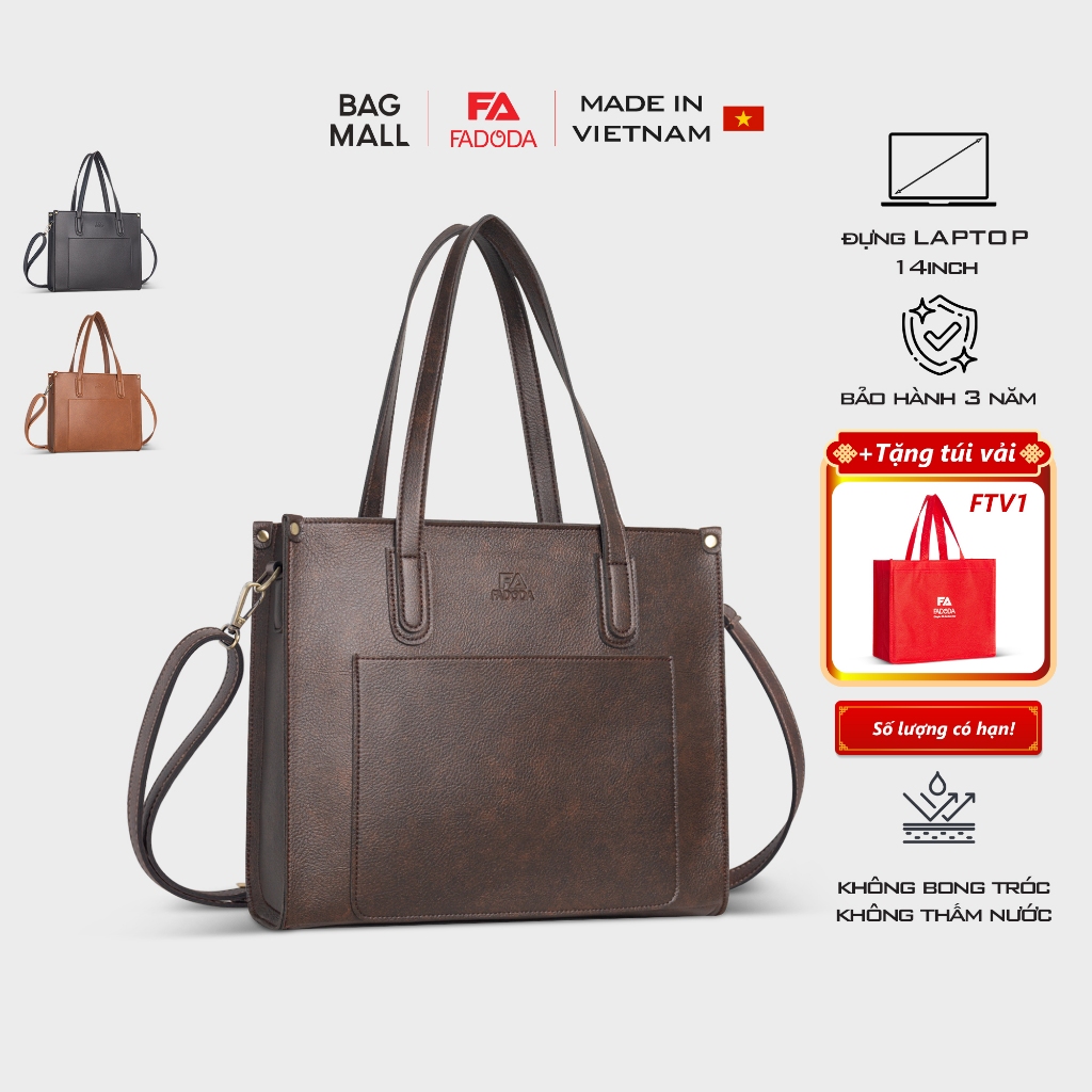 Túi xách nữ công sở đựng laptop Fadoda FTX2