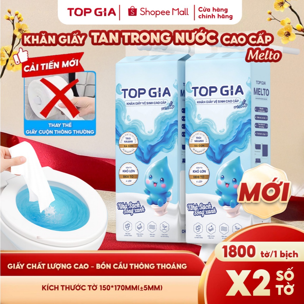 Giấy vệ sinh treo tường Top Gia Melto