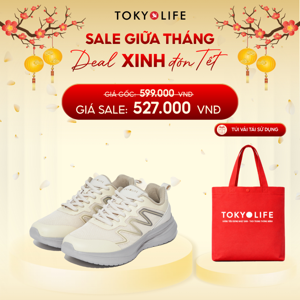 Giày Thể Thao Nữ Chạy Bộ Êm Chân Siêu Nhẹ Thoáng Khí 40004874 - TOKYOLIFE