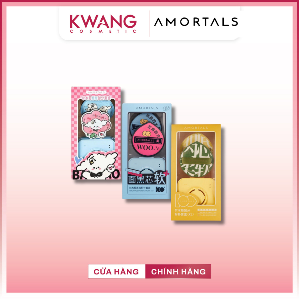 Bông mút tán nền AMORTALS trang điểm chính hãng
