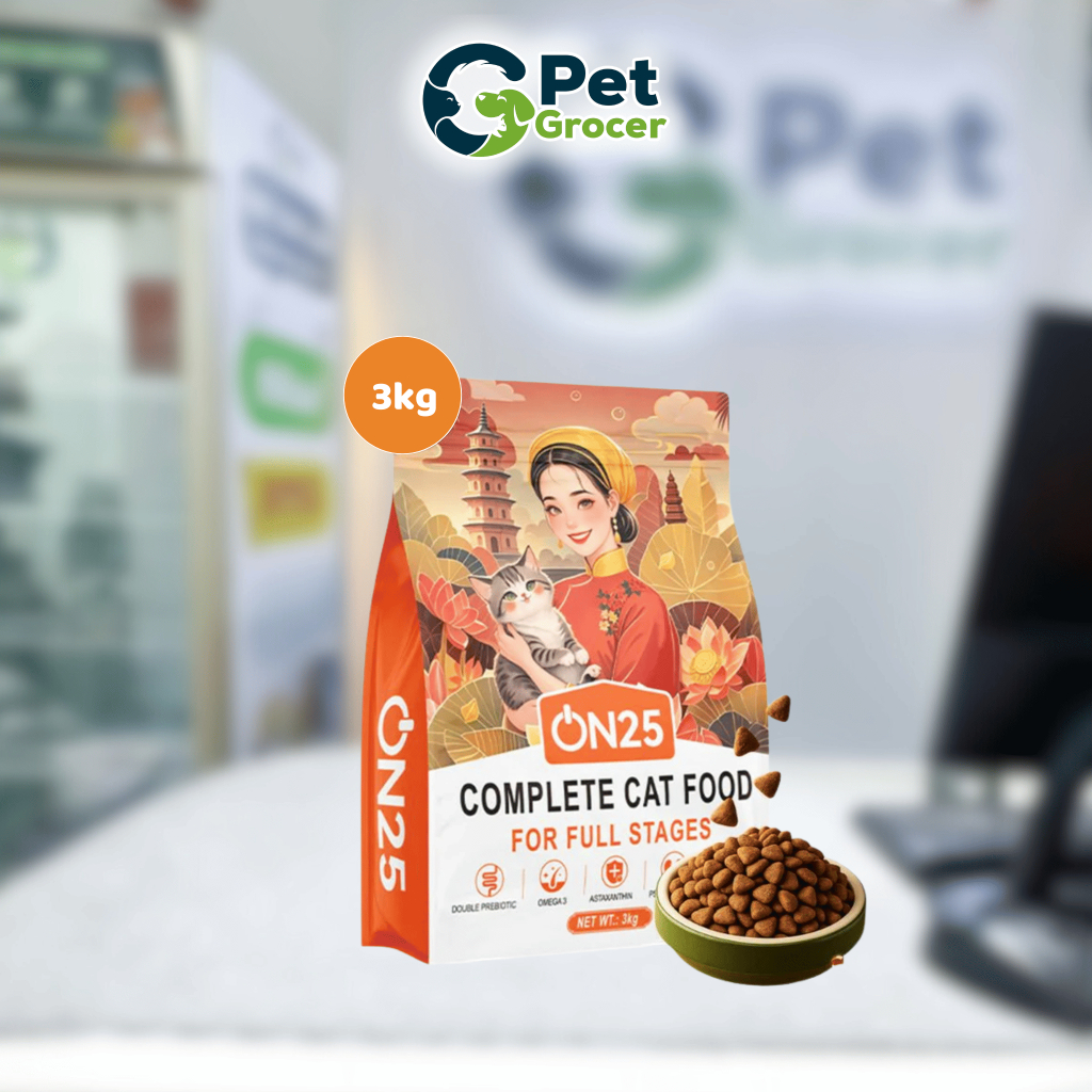 Thức Ăn Hạt Cho Mèo ON25 Cat [Túi 3kg]