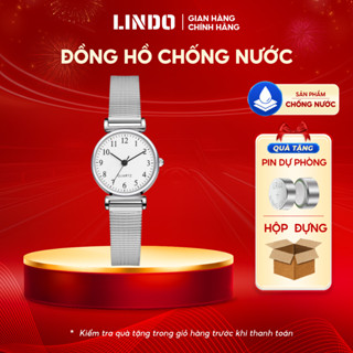 Đồng hồ nữ chính hãng dây thép không gỉ bền đẹp thời trang cao cấp kèm hộp CINLA NT58