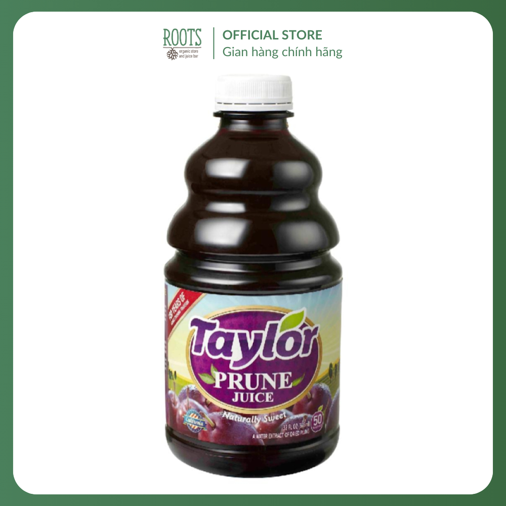 (Ship hỏa tốc) TAYLOR - Nước Mận, Prune Juice, Naturally Sweet, 32 fl oz (946ml)