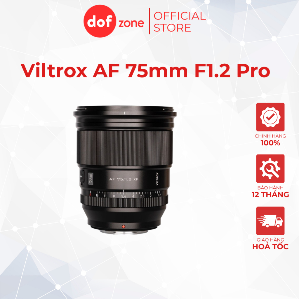 Ống kính Viltrox AF 75mm f1.2 Pro | Chính Hãng
