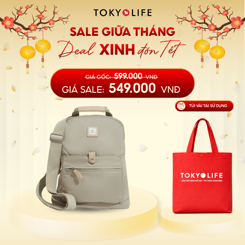 Ba Lô Thời Trang 2in1 40004607 (28x13x33cm)  14inch - TOKYOLIFE